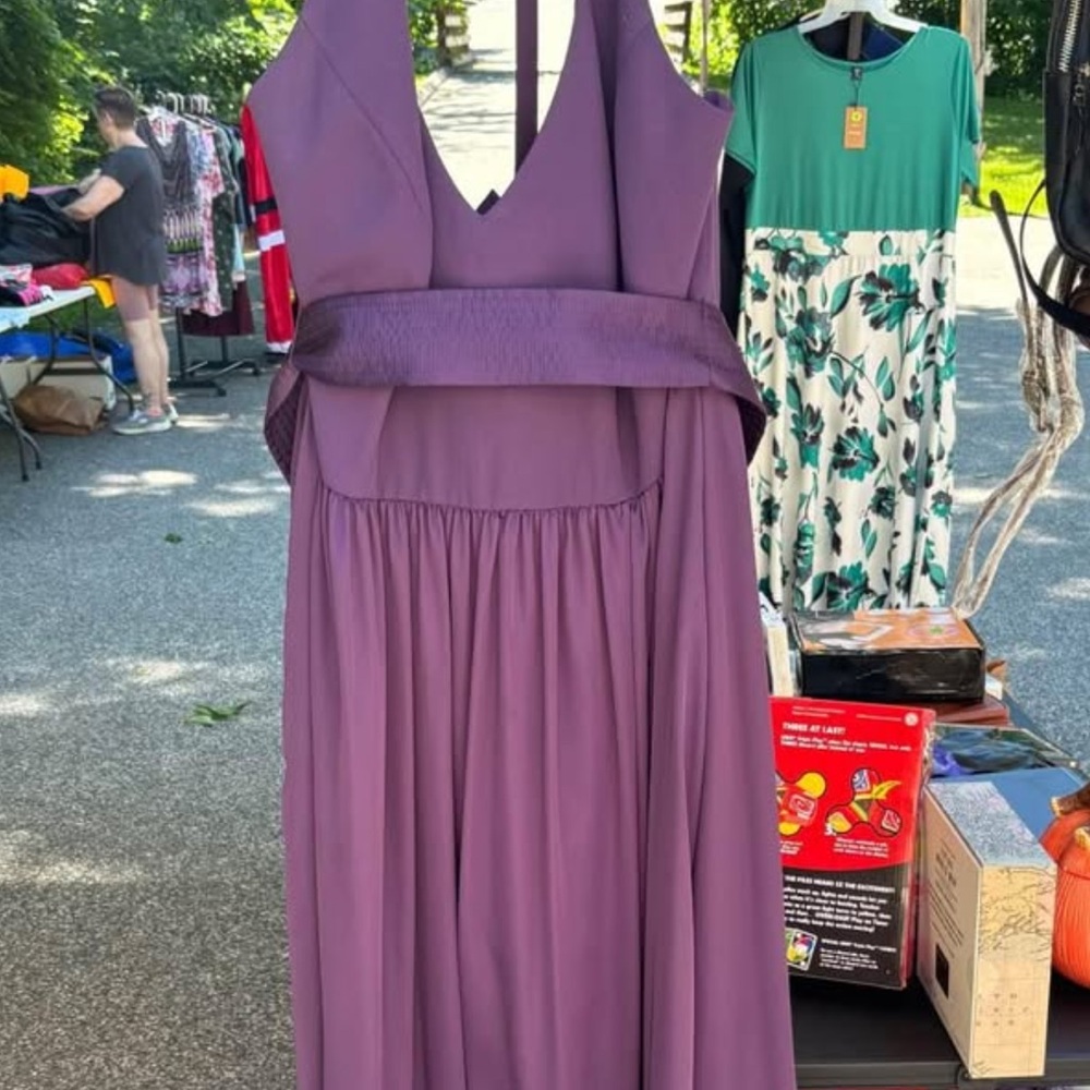 Vera Wang Purple Sleeveless Dress
